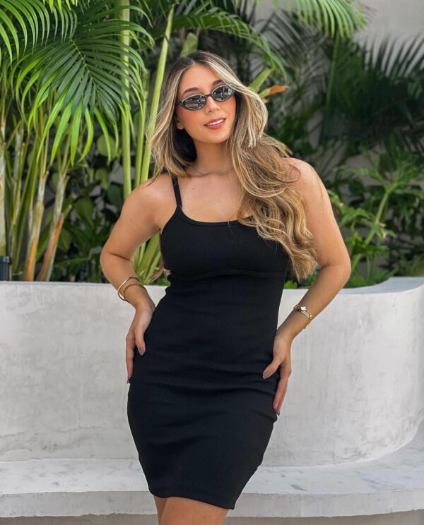Vestido lizzy canelao anarruga de alcinha - Image 5