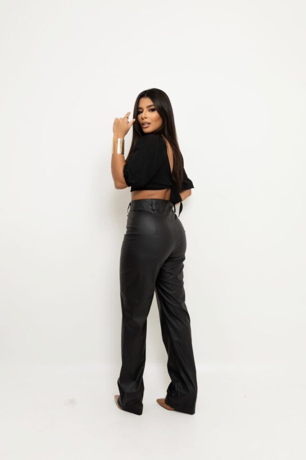 Calça wid leg courino - Image 4