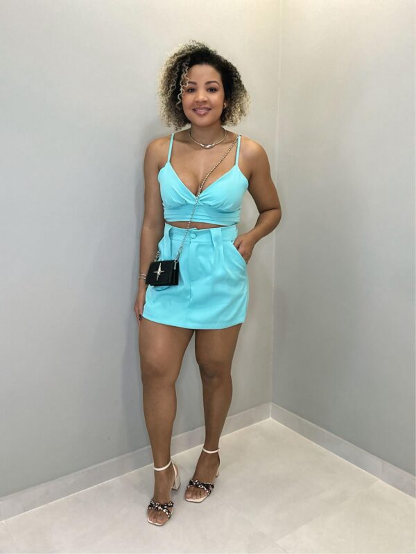 Conjunto Short Saia Alfaiataria Marina - Image 8