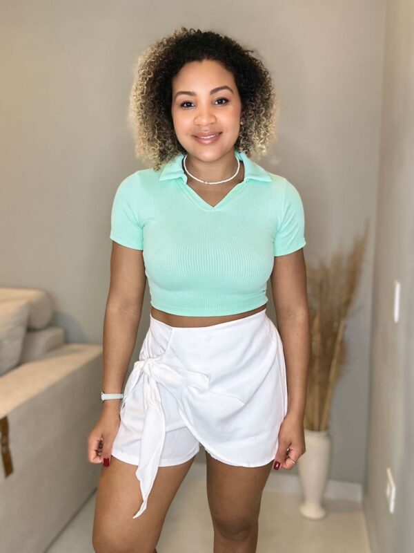 Cropped gola polo - Image 8